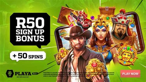 Playabets Welcome Bonus 50 Free Spins & R50 Free Bet.